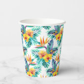 Paradies- und Orchideenvogel Pappbecher (Rückseite)