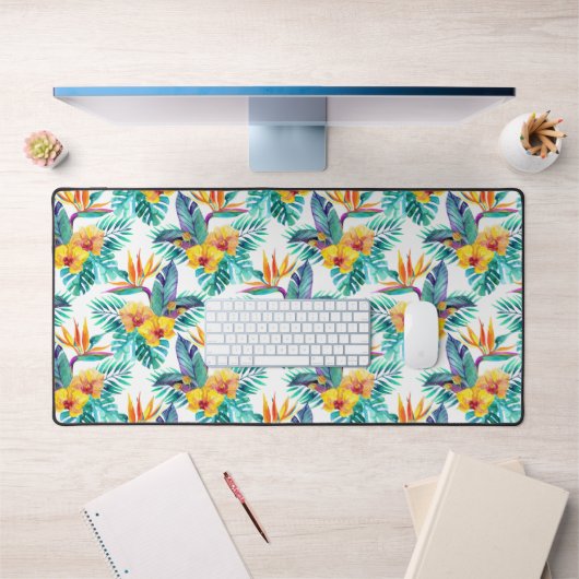 Paradies- und Orchideenvogel Schreibtischunterlage (Büro 1)