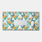 Paradies- und Orchideenvogel Schreibtischunterlage (Tastatur & Maus)