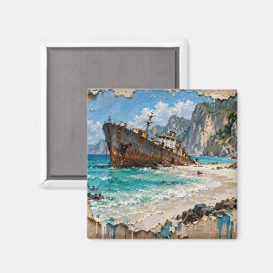 Paradies und Rost Magnet