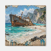 Paradies und Rost Magnet (Vorne)