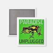 Paradies unplugged Big Island Hawaii Magnet (Vorderseite/Rückseite)