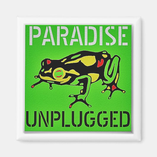 Paradies unplugged Big Island Hawaii Magnet (Vorne)
