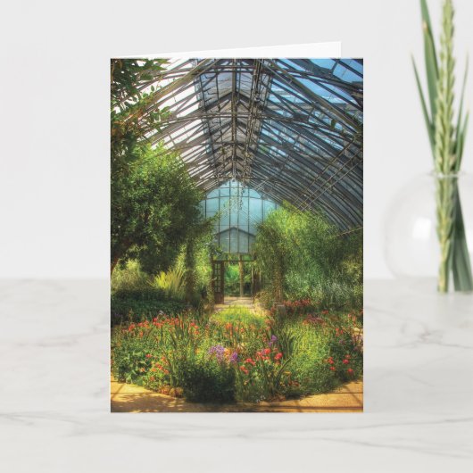 Paradies unter Glas Feiertagskarte (Vorderseite)