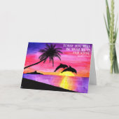 Paradies-Valentinstag-Karte Feiertagskarte (Vorderseite)