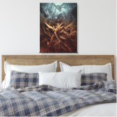 Paradies verloren: Fall der Engel der Rebellen Leinwanddruck (Insitu (Schlafzimmer))