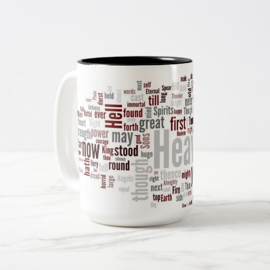 Paradies-verlorenes Buch I Zweifarbige Tasse (Vorderseite Links)