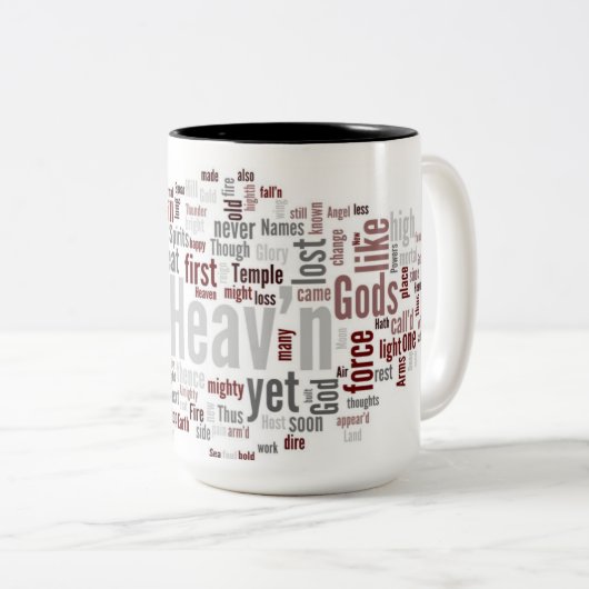 Paradies-verlorenes Buch I Zweifarbige Tasse (VorderseiteRechts)