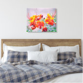 Paradies-Vogel Leinwanddruck (Insitu (Schlafzimmer))