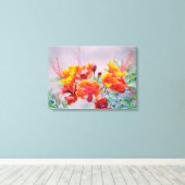 Paradies-Vogel Leinwanddruck (Insitu (Holzboden))