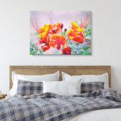 Paradies-Vogel Leinwanddruck (Insitu (Schlafzimmer))