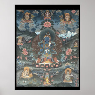 Paradies von Amitabha Tibetisches Thangka-Poster Poster