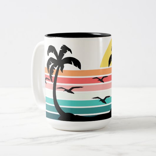 Paradies Zweifarbige Tasse (Vorderseite Links)