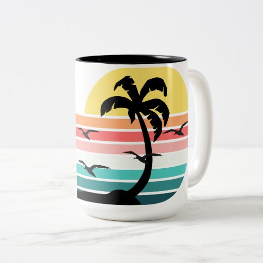 Paradies Zweifarbige Tasse (VorderseiteRechts)