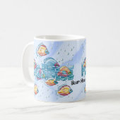 Paradiesfisch Kaffeetasse (Vorderseite Links)