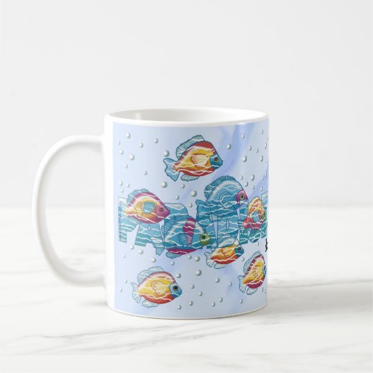 Paradiesfisch Kaffeetasse (Links)
