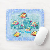 Paradiesfisch-Mauspad Mousepad (Mit Mouse)