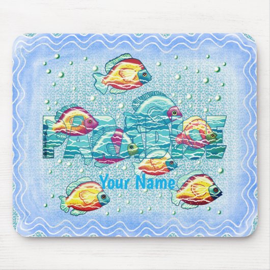 Paradiesfisch-Mauspad Mousepad (Vorne)