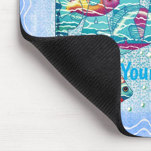 Paradiesfisch Mousepad (Ecke)