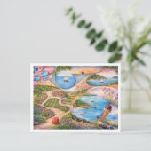 Paradiesgarten Postkarte (Stehend Vorderseite)