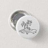Paradiesinsel-Abzeichen/ Button, Urlaubs-Abzeichen Button (Vorne & Hinten)