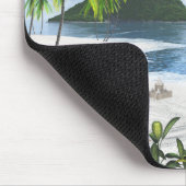 Paradiesinsel Mousepad (Ecke)