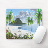 Paradiesinsel Mousepad (Mit Mouse)