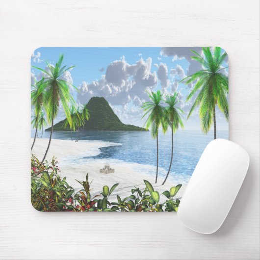 Paradiesinsel Mousepad (Mit Mouse)