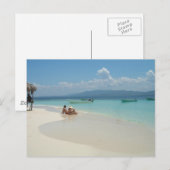 Paradiesinsel Postkarte (Vorne/Hinten)