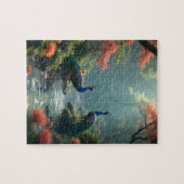 paradiesische Pfauen Puzzle (Horizontal)