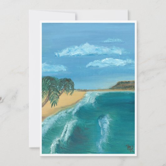 Paradieskarte Feiertagskarte (Vorderseite)