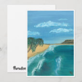 Paradieskarte Feiertagskarte (Vorne/Hinten)