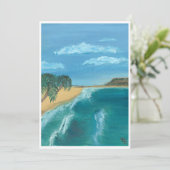 Paradieskarte Feiertagskarte (Stehend Vorderseite)