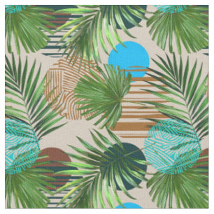 Paradiespflanzen Hawaiianisches Muster Stoff