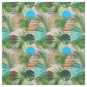 Paradiespflanzen Hawaiianisches Muster Stoff (Muster)