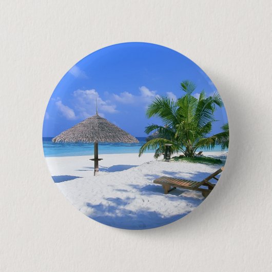 Paradiesstrand Button (Vorderseite)