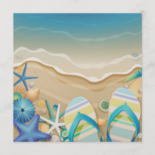 Paradiesstrand-Einladung Einladung
