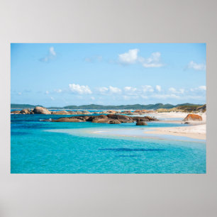 Paradiesstrand Sea Greens Pool Bay Australien Poster