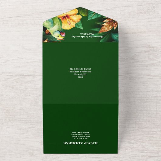 Paradiesvögel All In One Einladung (Außenbereich)