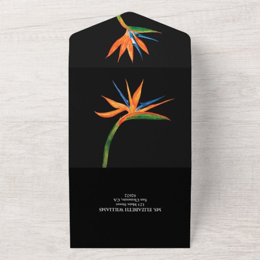 Paradiesvogel All In One Einladung (Außenbereich)