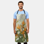 Paradiesvogel Allover Print Schürze (Getragen)