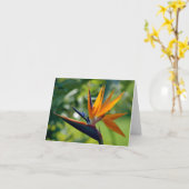 Paradiesvogel Anmerkungs-Karte Karte (Gelbe Blume)