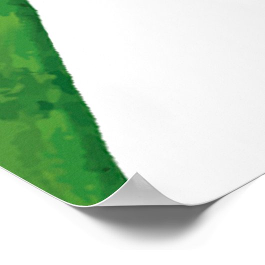 Paradiesvogel auf Hochzeitsempfang Poster (Ecke)