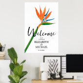 Paradiesvogel auf Hochzeitsempfang Poster (Heimbüro)