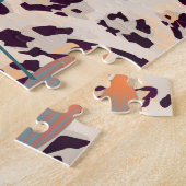 Paradiesvögel auf Leopardenbasis Puzzle (Seite)