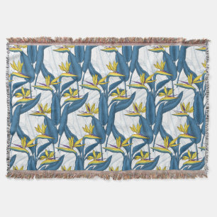 Paradiesvogel auf Weiß-Blume Decke