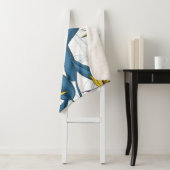 Paradiesvogel auf Weiß-Blume Sherpadecke (Beispiel)