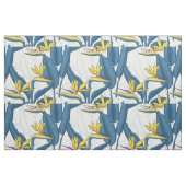 Paradiesvogel auf Weiß-Blume Stoff (Yard (91,4 cm))