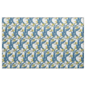 Paradiesvogel auf Weiß-Blume Stoff (Yard (91,4 cm))