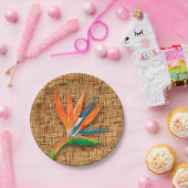 Paradiesvogel auf Wicker Pappteller (Party)